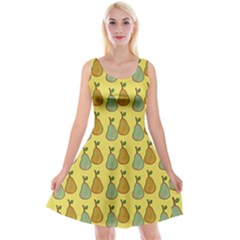 Pears Yellow Reversible Velvet Sleeveless Dress