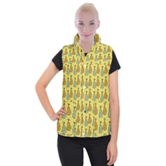 Pears Yellow Women s Button Up Vest