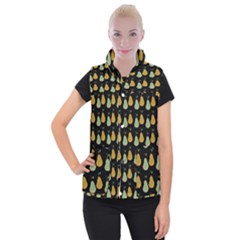 Pears Black Women s Button Up Vest