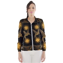 Wonderful Hummingbird With Stars Windbreaker (women) by FantasyWorld7