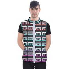 Three Color Ombre Cassette Men s Puffer Vest by snowwhitegirl