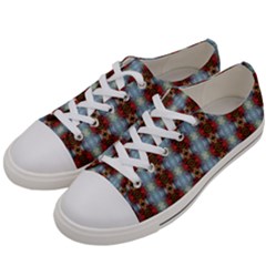Geometry Tri Men s Low Top Canvas Sneakers by moss