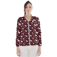 Deer Dots Red Windbreaker (women)