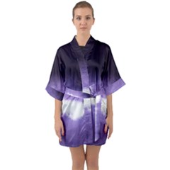 Ombre Quarter Sleeve Kimono Robe by Valentinaart