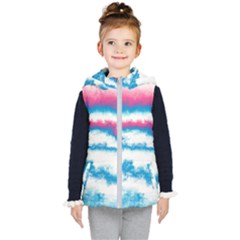 Ombre Kid s Hooded Puffer Vest by Valentinaart