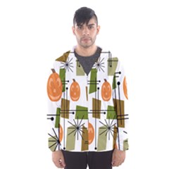 Halloween Mid Century Modern Hooded Windbreaker (men) by KayCordingly