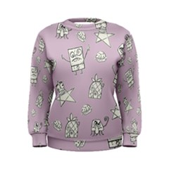 Doodle Bob Pattern Women s Sweatshirt by Valentinaart