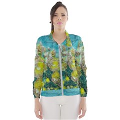 Bloom In Vintage Ornate Style Windbreaker (women) by pepitasart