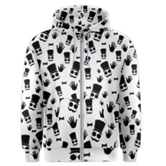 Gentleman Pattern Men s Zipper Hoodie by Valentinaart