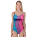 Abstract Background Colorful Strips Camisole Leotard  View1