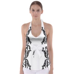 Holbein Antique Scroll Fruit Babydoll Tankini Top by Simbadda