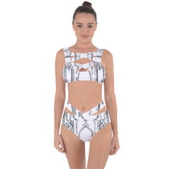 Leighton Floriated Antique Scroll Bandaged Up Bikini Set  by Simbadda