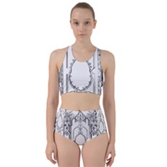 Leighton Floriated Antique Scroll Racer Back Bikini Set by Simbadda