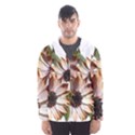 Sun Daisies Leaves Flowers Hooded Windbreaker (Men) View1