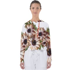 Sun Daisies Leaves Flowers Women s Slouchy Sweat by Celenk