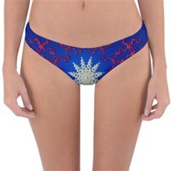 Mandala Abstract Fractal Patriotic Reversible Hipster Bikini Bottoms by Simbadda