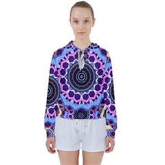 Mandala Art Design Pattern Women s Tie Up Sweat by Simbadda