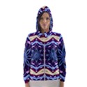 Mandala Art Design Pattern Hooded Windbreaker (Women) View1