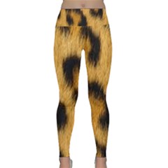 Animal Print Leopard Lightweight Velour Classic Yoga Leggings by NSGLOBALDESIGNS2