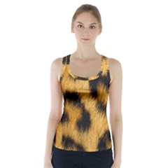 Animal Print Leopard Racer Back Sports Top by NSGLOBALDESIGNS2