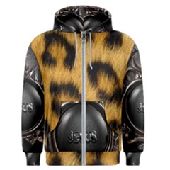 Animal Print Men s Zipper Hoodie by NSGLOBALDESIGNS2