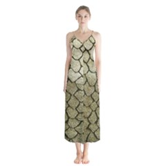 Snake Print Button Up Chiffon Maxi Dress by NSGLOBALDESIGNS2