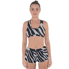 Zebra Print Racerback Boyleg Bikini Set by NSGLOBALDESIGNS2