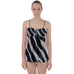 Zebra Print Babydoll Tankini Set by NSGLOBALDESIGNS2