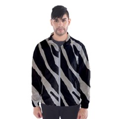 Zebra Print Windbreaker (men) by NSGLOBALDESIGNS2