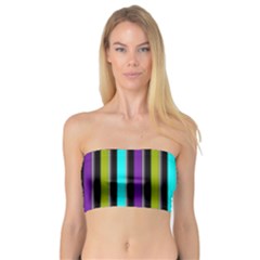 Retro Stripe 1 Vertical Retro Stripe 1 Bandeau Top by dressshop