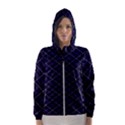 Blue Plaid  Hooded Windbreaker (Women) View1