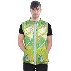 Floral 1 Abstract Men s Puffer Vest by dressshop
