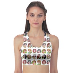 All The Pretty Ladies Sports Bra by ArtByAng