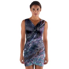 Planetary Wrap Front Bodycon Dress by ArtByAng