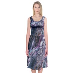 Planetary Midi Sleeveless Dress by ArtByAng