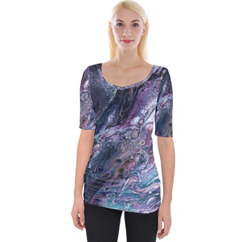 Planetary Wide Neckline Tee by ArtByAng