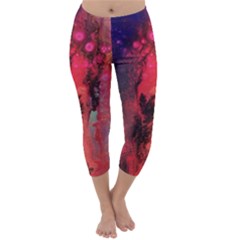 Desert Dreaming Capri Winter Leggings  by ArtByAng