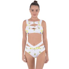 Faded Yellow Bandana Bandaged Up Bikini Set  by dressshop