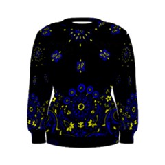 Blue Yellow Bandana Women s Sweatshirt by dressshop