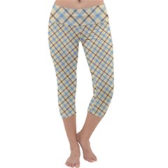 Plaid 2 Capri Yoga Leggings by dressshop