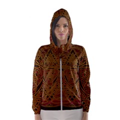 Beautiful Art Pattern Hooded Windbreaker (women) by Nexatart