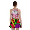 Background Color Art Pattern Form Mini Skirt View2