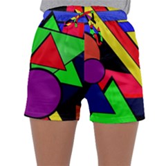 Background Color Art Pattern Form Sleepwear Shorts by Nexatart