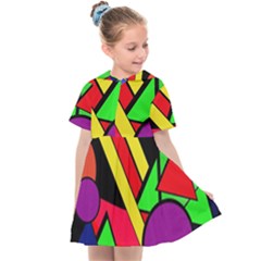 Background Color Art Pattern Form Kids  Sailor Dress by Nexatart