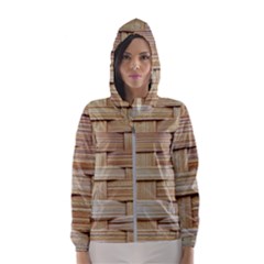 Wicker Model Texture Craft Braided Hooded Windbreaker (women)