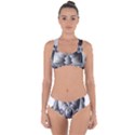 Lotus Mandala Flower Floral Criss Cross Bikini Set View1