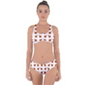 Pattern Fallen Leaves Autumn Criss Cross Bikini Set View1