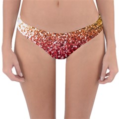 Rainbow Glitter Graphic Reversible Hipster Bikini Bottoms by bloomingvinedesign
