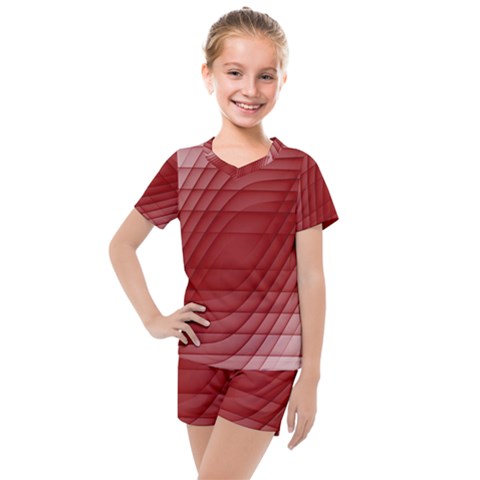 Background Light Glow Abstract Art Kids  Mesh Tee And Shorts Set by Sapixe