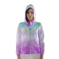 Background Art Abstract Watercolor Hooded Windbreaker (women) by Sapixe